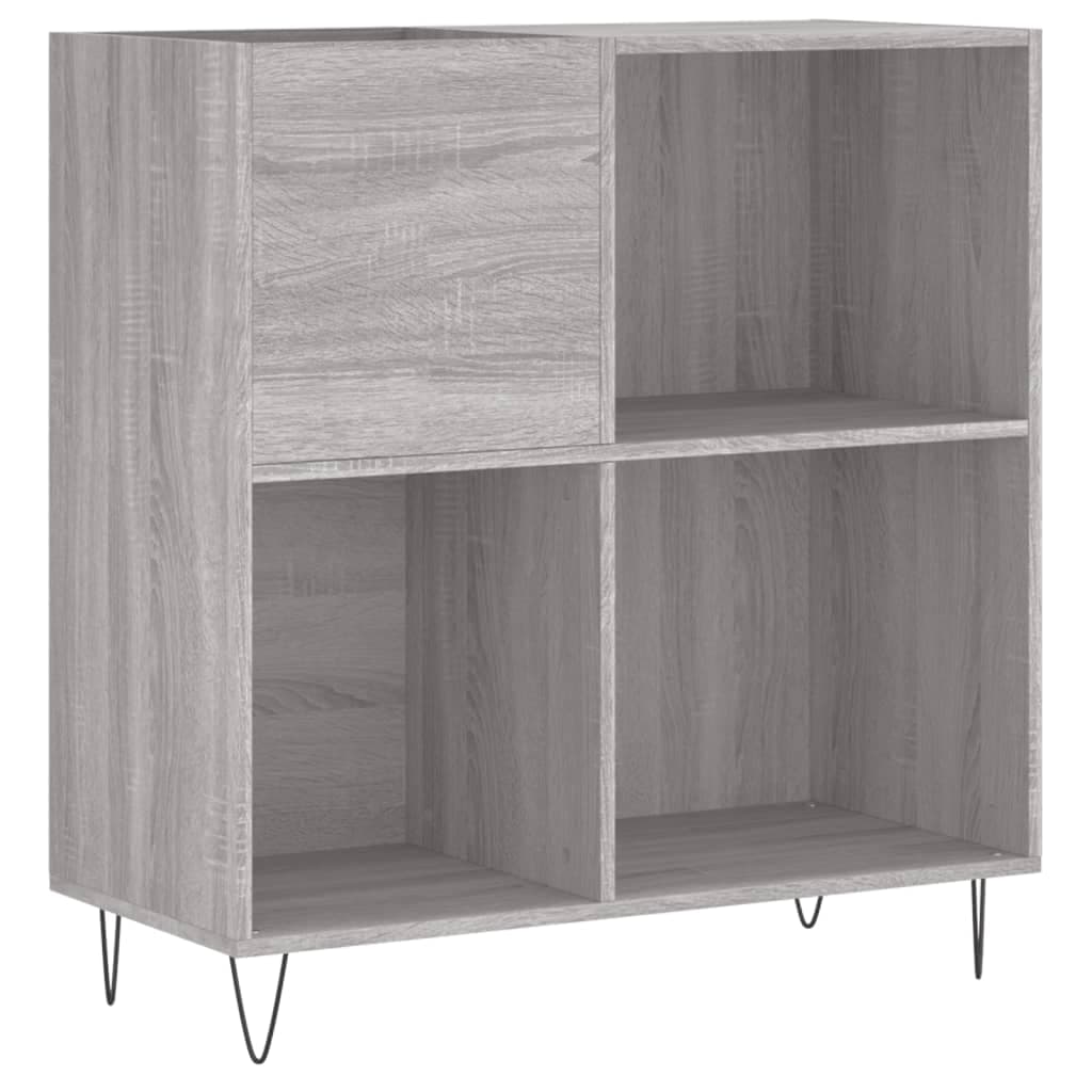 Armário para Discos 84,5x38x89 cm Derivados Madeira Cinza Sonoma - 831778