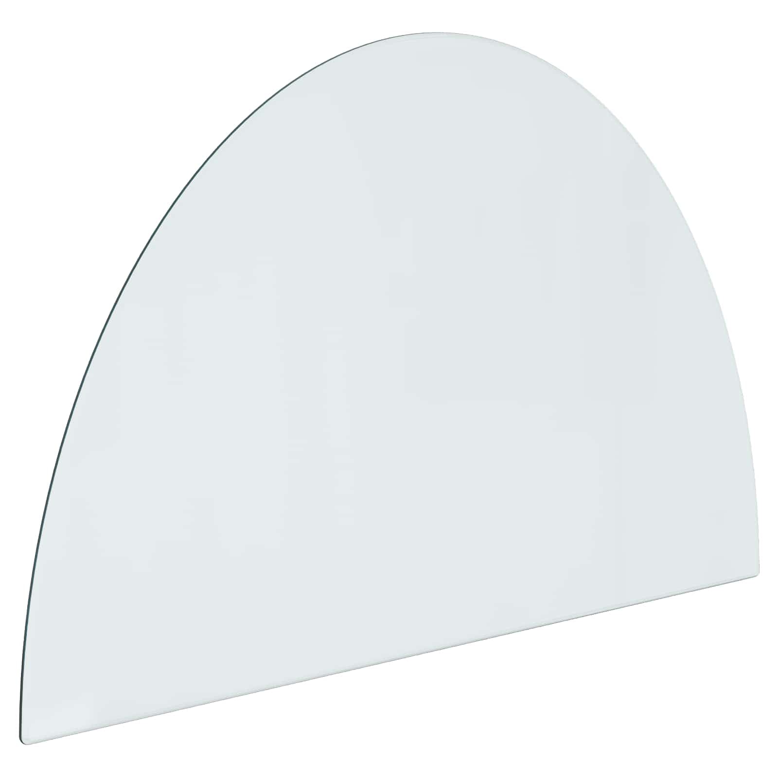 vidaXL Placa de Vidro para Lareira Transparente 800 x 500 mm Vidro