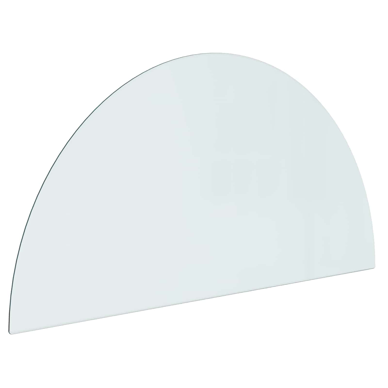 vidaXL Placa de Vidro para Lareira Transparente 1000 x 500 mm Vidro