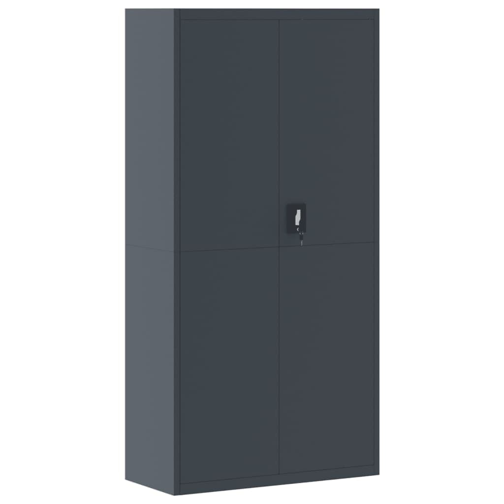 vidaXL Arquivador 90x40x180 cm aço antracite