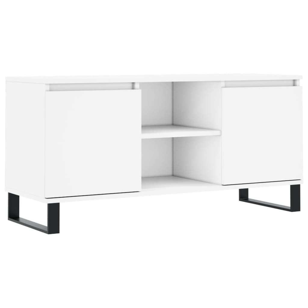 vidaXL Móvel de TV 104x35x50 cm derivados de madeira branco