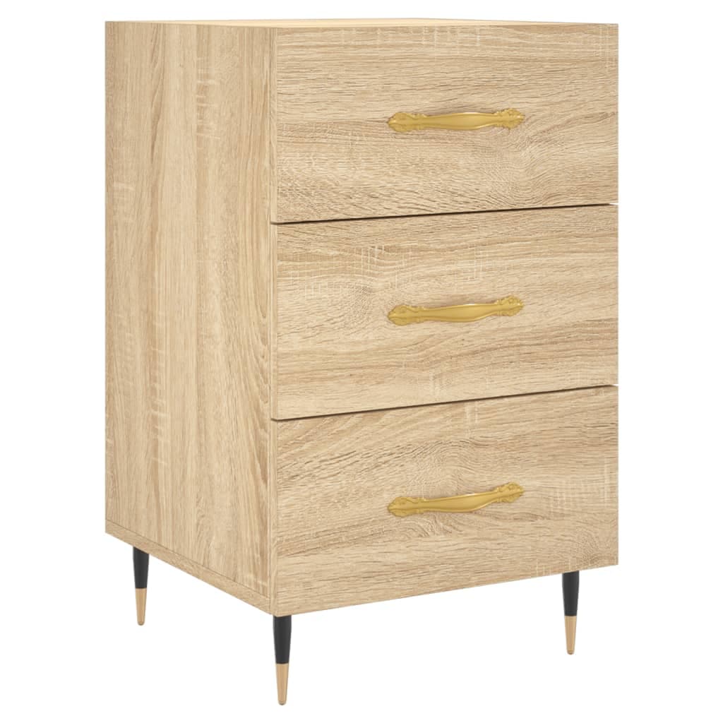 vidaXL Mesa de cabeceira 40x40x66 cm derivados madeira carvalho sonoma