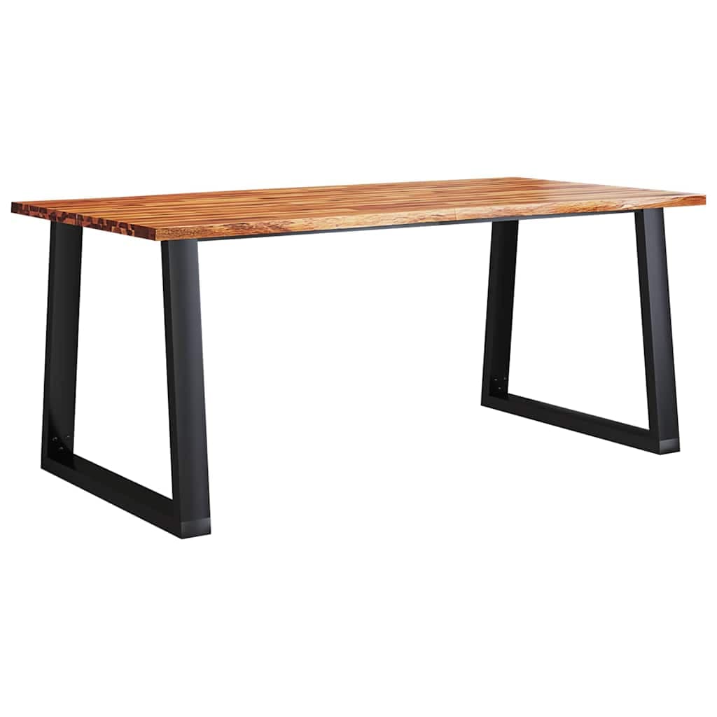 vidaXL Mesa de jantar c/ bordas vivas 180x90x75 cm acácia maciça