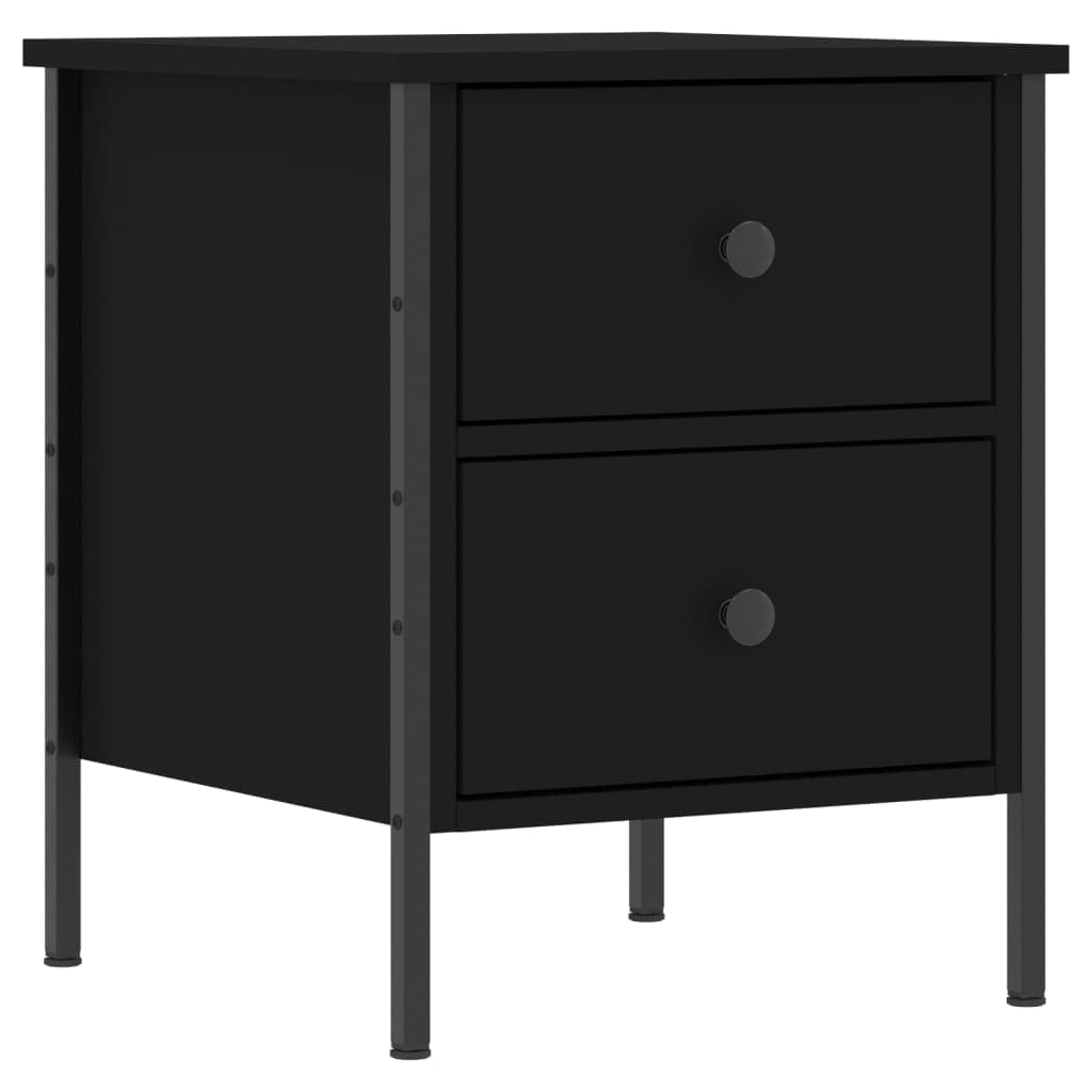 Mesa de Cabeceira 40x42x50 cm Derivados de Madeira Preto - 825983