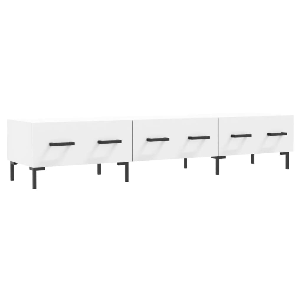 vidaXL Móvel de TV 150x36x30 cm derivados de madeira branco