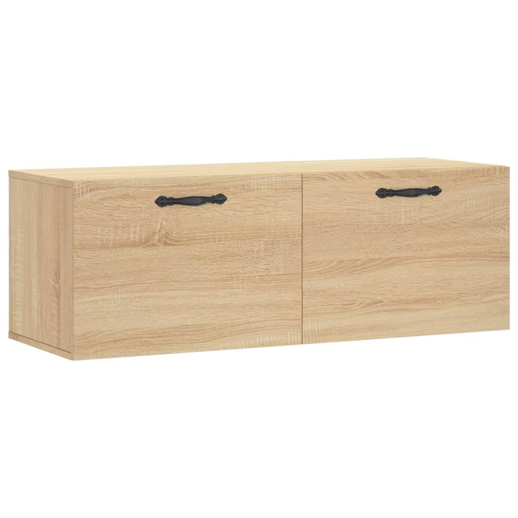 vidaXL Armário parede 100x36,5x35 cm derivados madeira carvalho sonoma