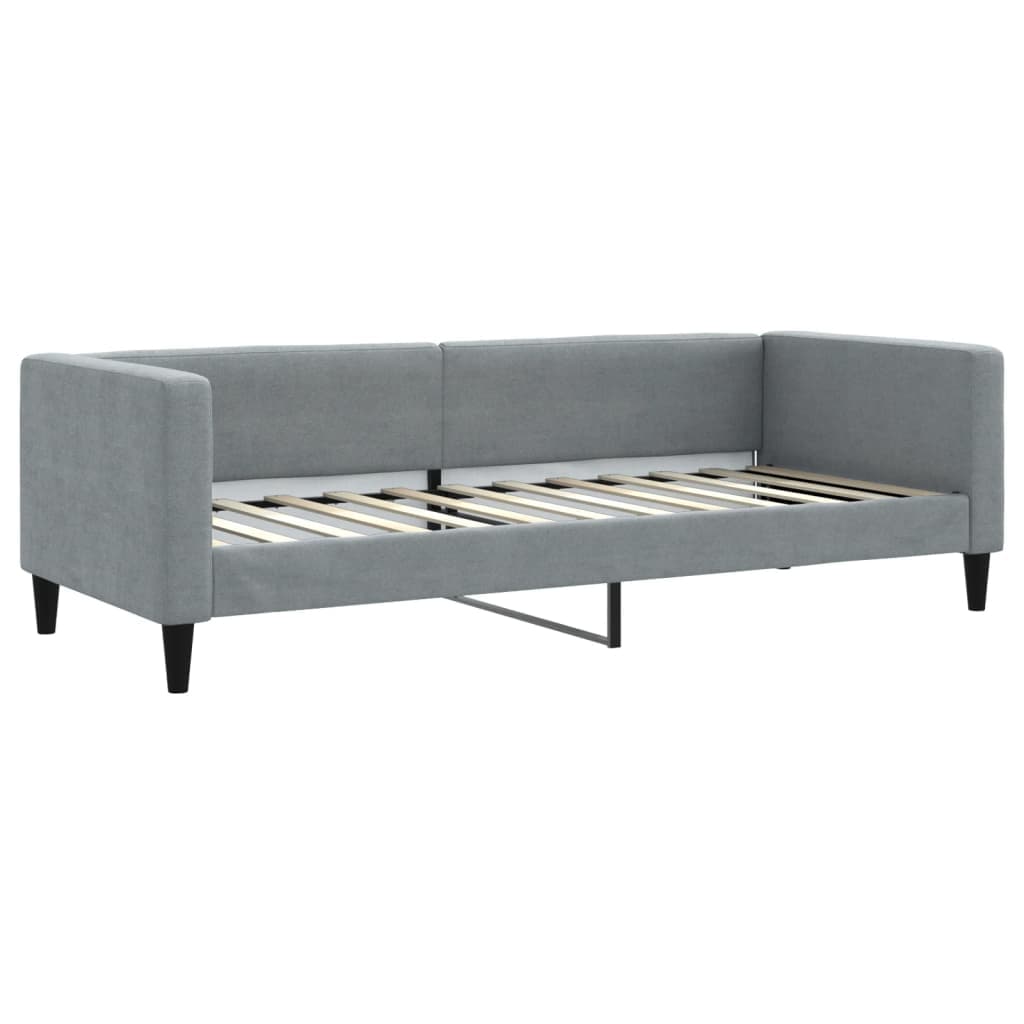 vidaXL Sofá-cama 80x200 cm tecido cinzento-claro