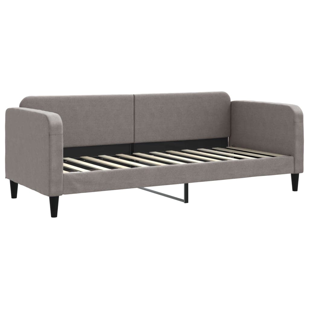 vidaXL Sofá-cama 80x200 cm tecido cinzento-acastanhado