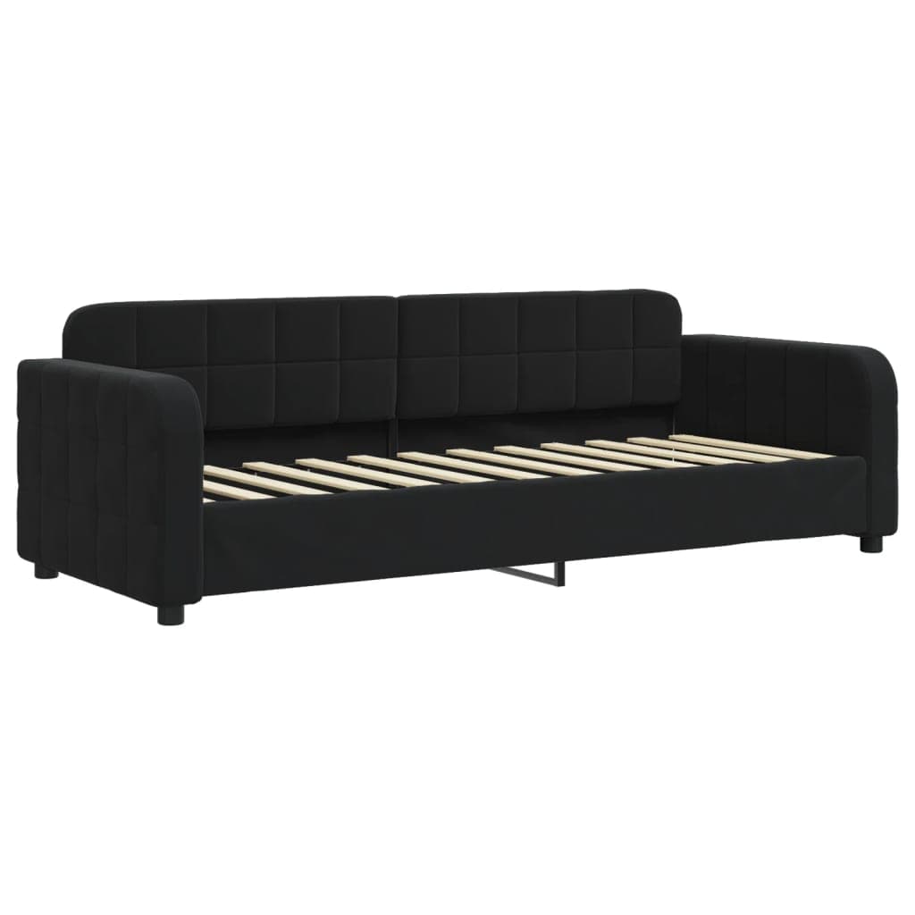 vidaXL Sofá-cama 80x200 cm veludo preto
