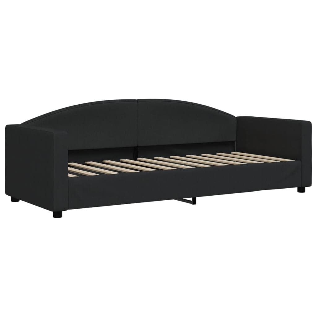vidaXL Sofá-cama 80x200 cm tecido preto