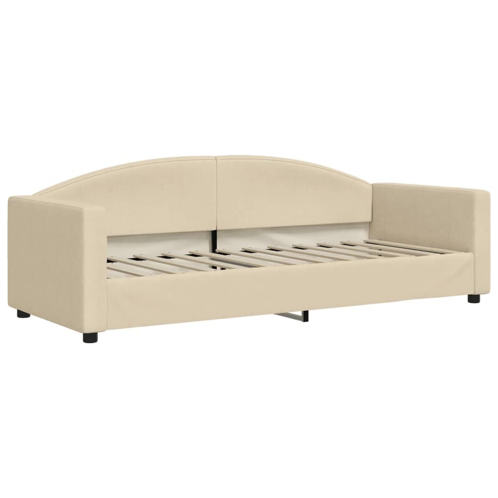 vidaXL Sofá-cama 80x200 cm tecido cor creme