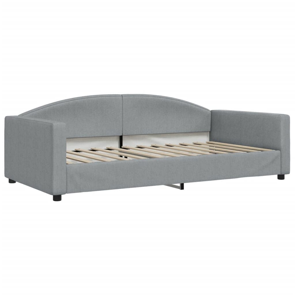 vidaXL Sofá-cama 100x200 cm tecido cinzento-claro