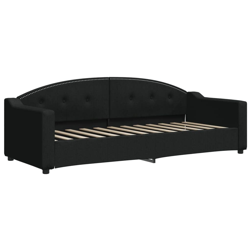 vidaXL Sofá-cama 80x200 cm tecido preto