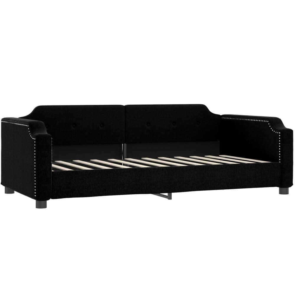 vidaXL Sofá-cama 100x200 cm tecido preto