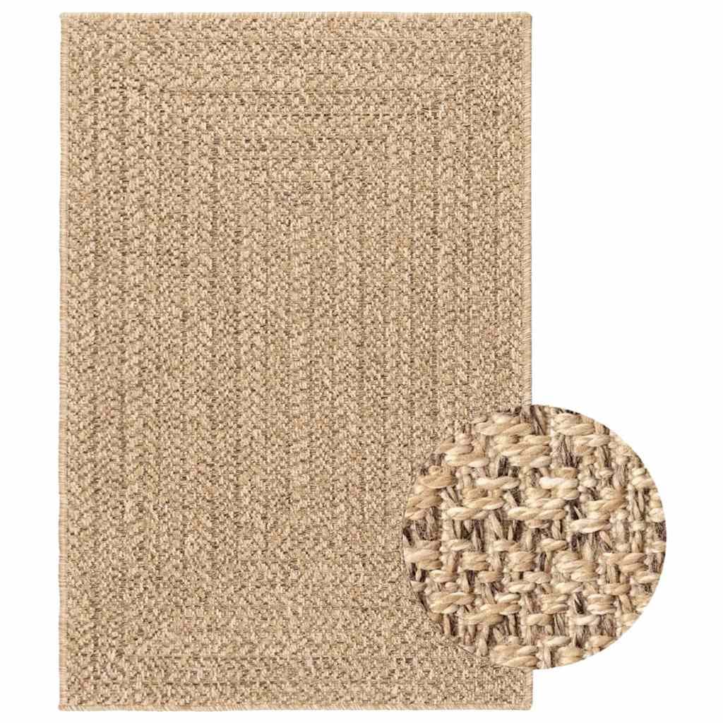 vidaXL Tapete ZIZUR 140x200 cm aspeto de juta interior e exterior