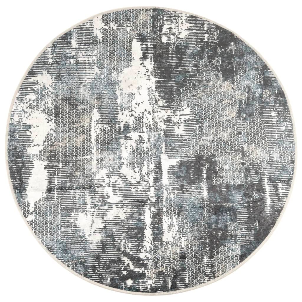 Tapete vidaXL Lavável Antiderrapante 120 cm Multicor - 3389424244