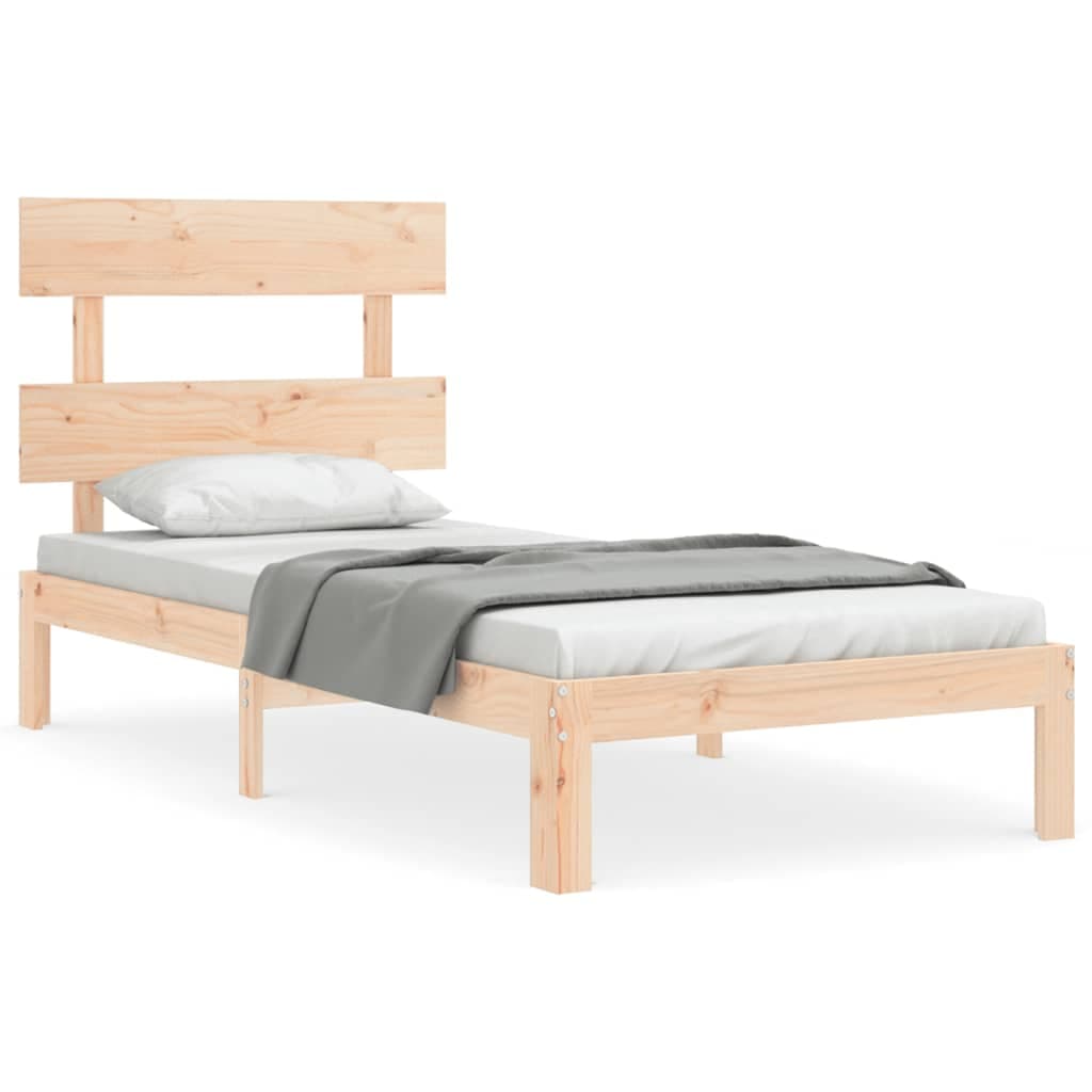 vidaXL Cama sem Colchão 90x200 cm Madeira de Pinho Maciça - 8720845986865
