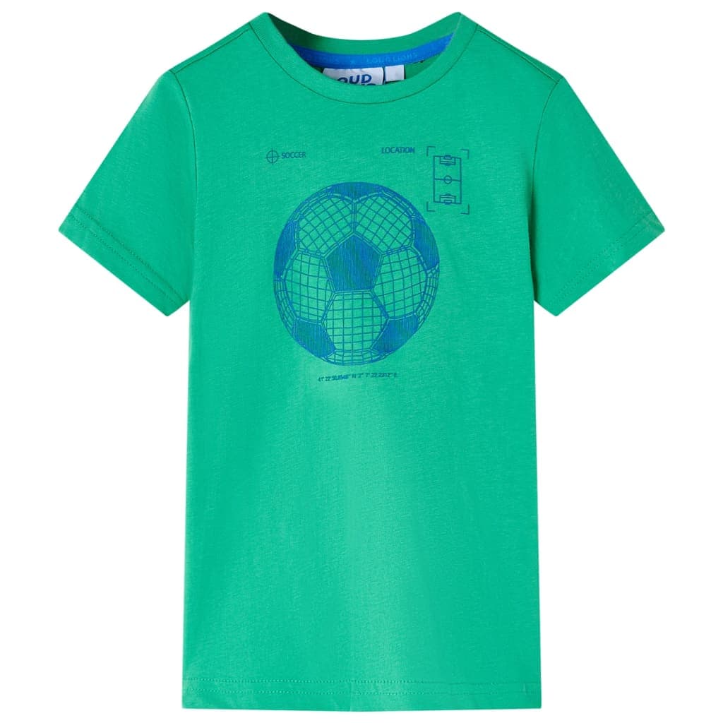 T-shirt de criança verde 140