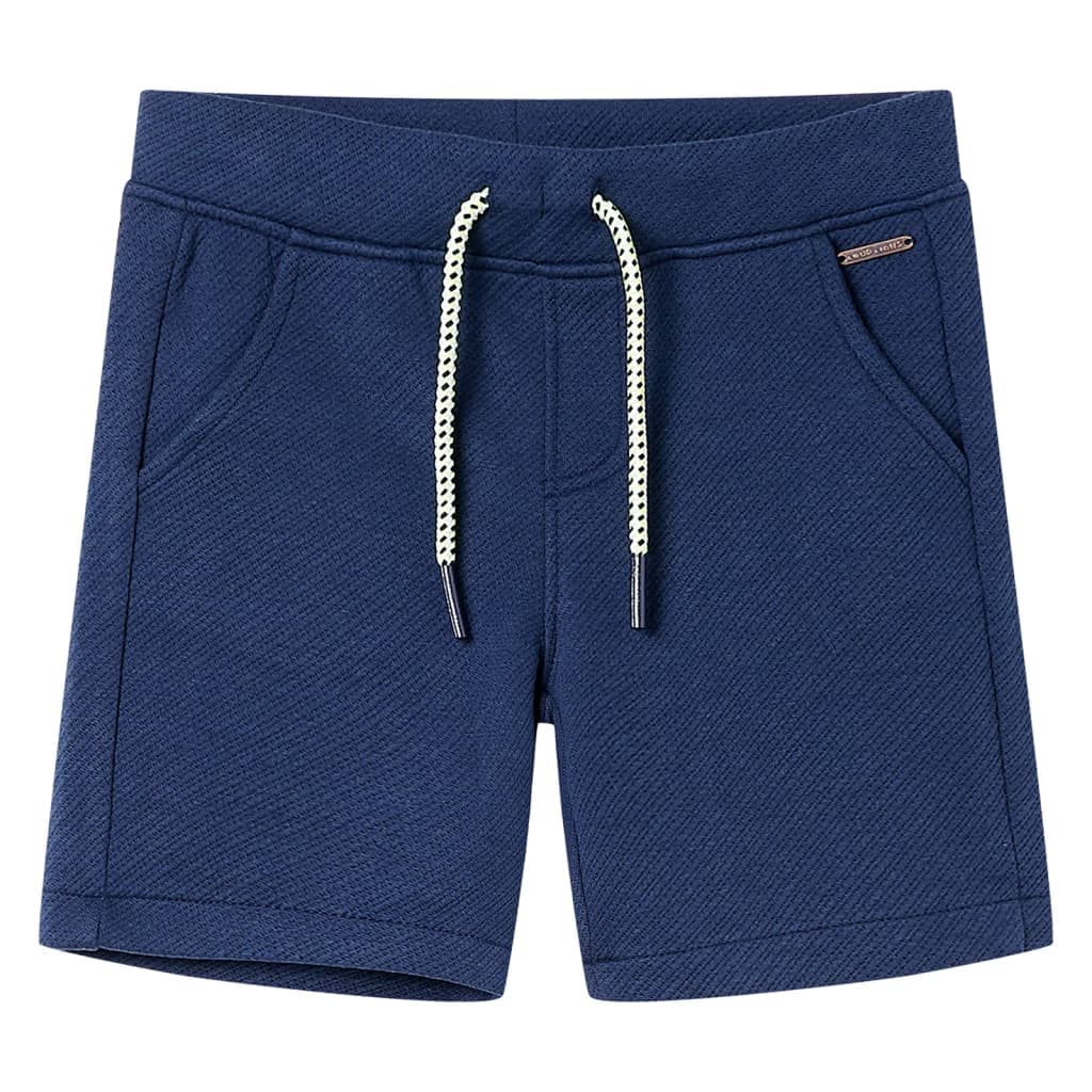 Calções de criança com cordão azul-escuro 128