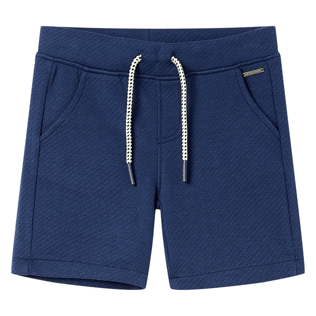 Calções de criança com cordão azul-escuro 140