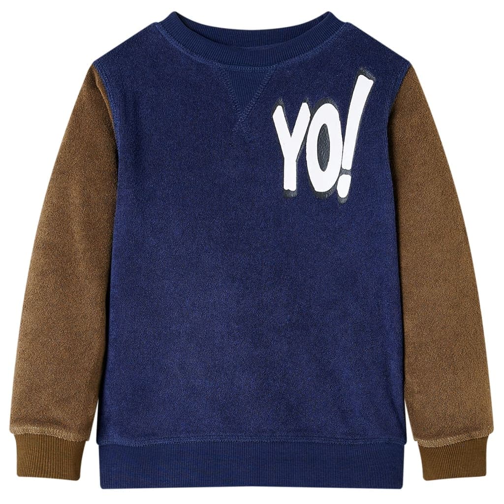 Sweatshirt para criança azul-marinho escuro 92