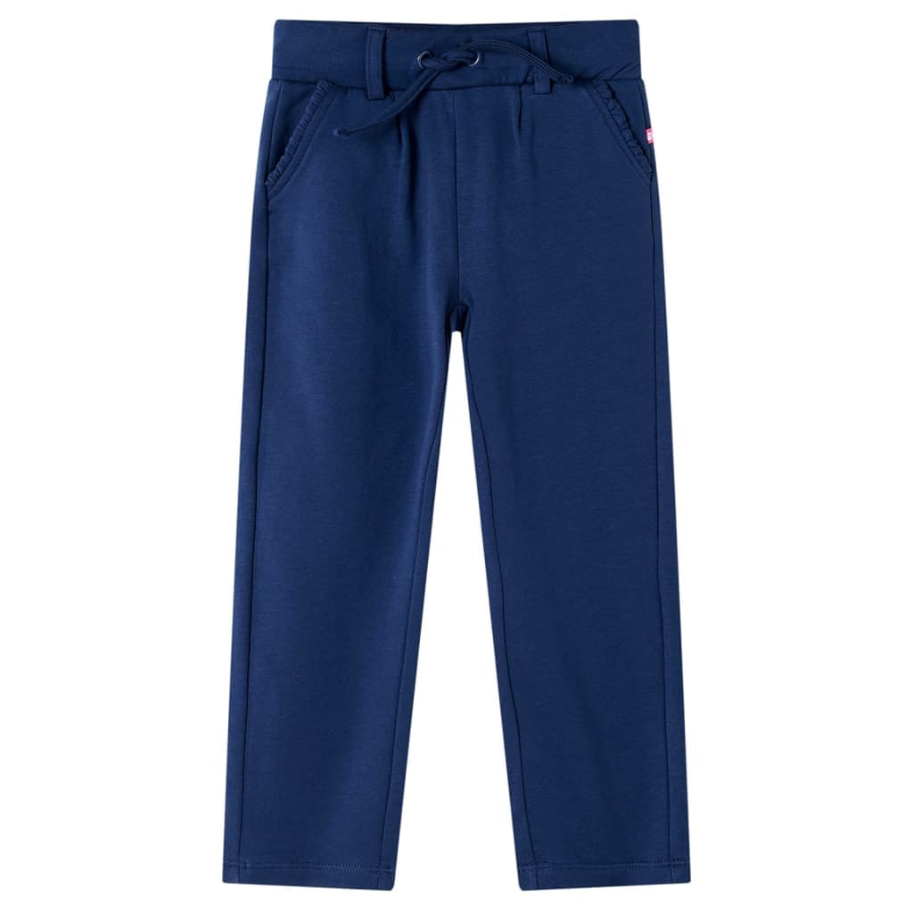 Calças de criança com cordão azul-marinho 104