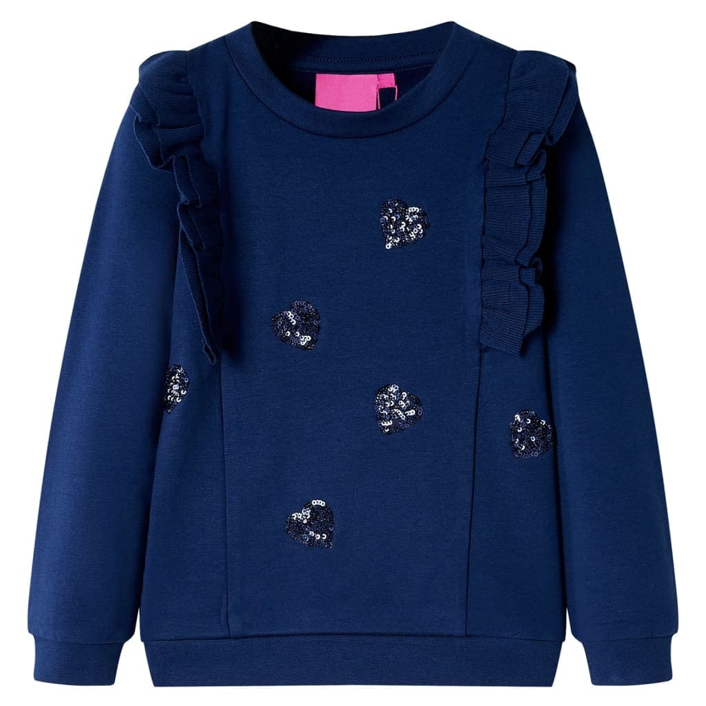Sweatshirt para criança azul-marinho 128