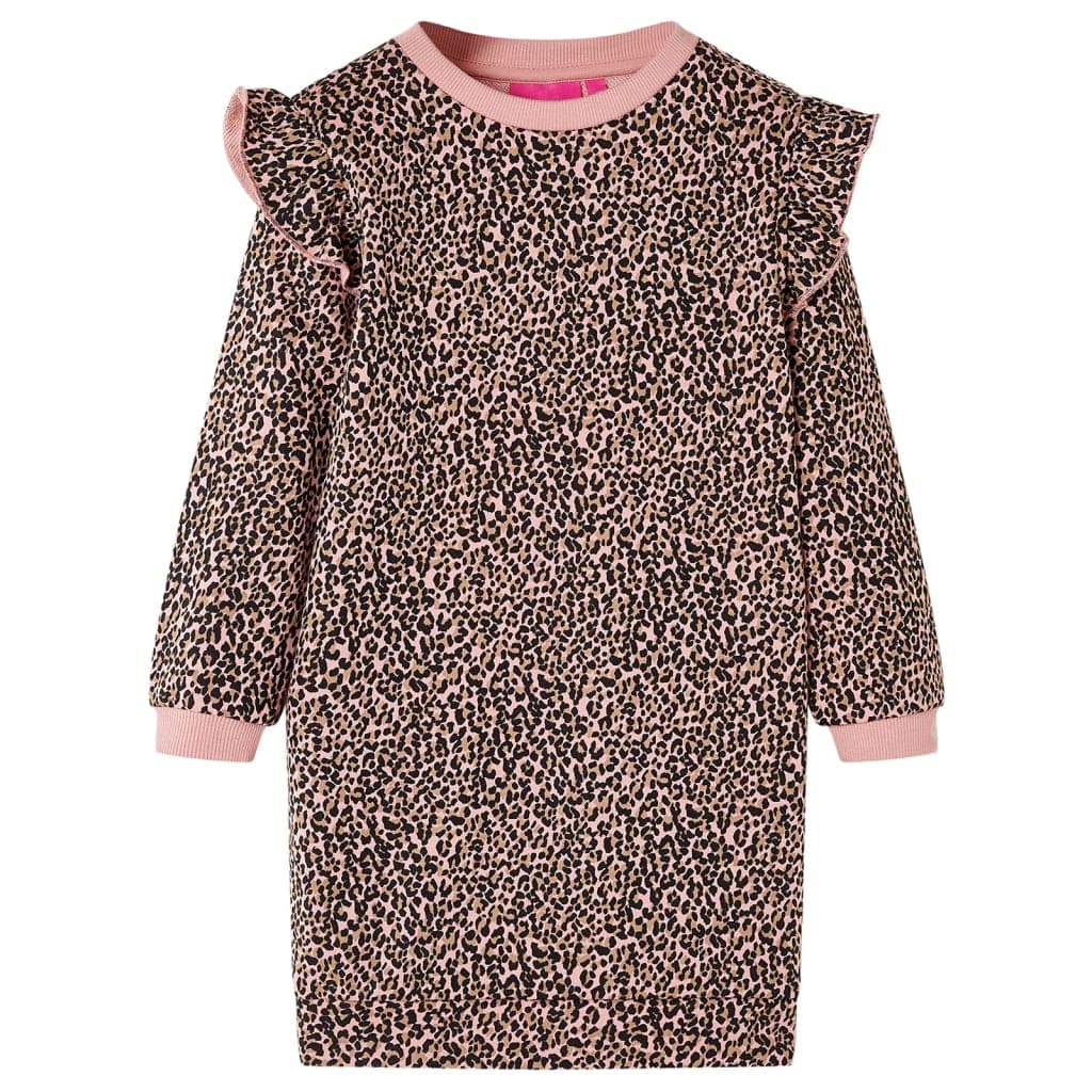 Vestido de criança rosa-médio 104