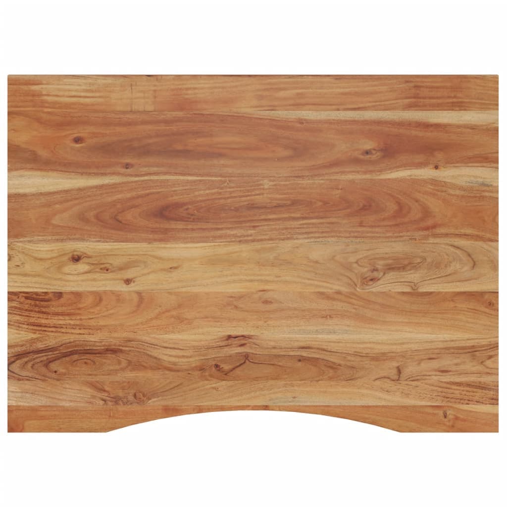 vidaXL Tampo de secretária retangular 110x80x2,5 cm acácia maciça