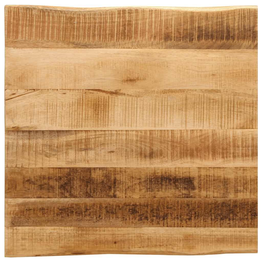 vidaXL Tampo de mesa c/ borda viva 40x40x3,8cm mangueira áspera maciça