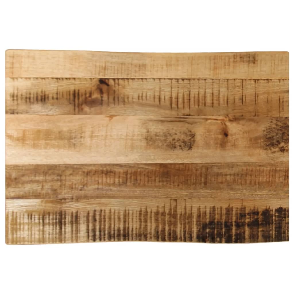 vidaXL Tampo de Mesa com Borda Viva 50x40x3,8cm Mangueira Áspera Maciça - 1532974117
