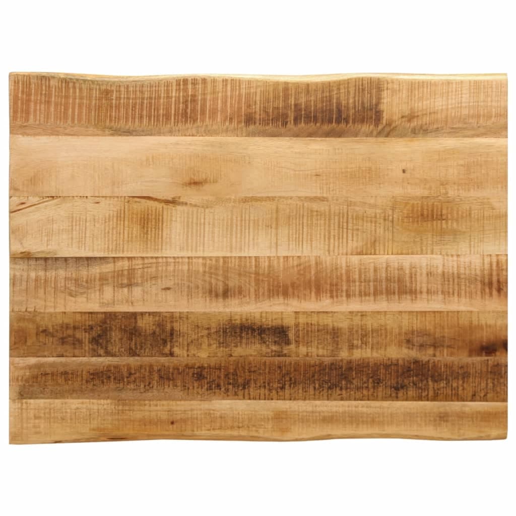 vidaXL Tampo de Mesa com Borda Viva 70x60x3,8cm Mangueira Áspera Maciça - 3406295449