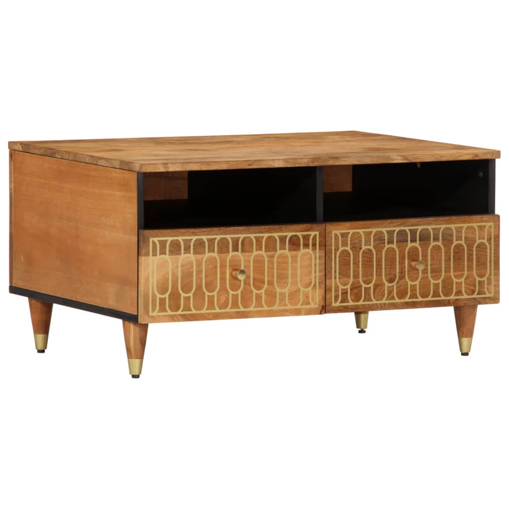 vidaXL Mesa de centro 80x54x40 cm madeira de mangueira maciça