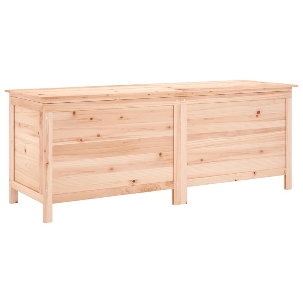 vidaXL Caixa de arrumação para jardim 150x50x56,5 cm abeto maciço