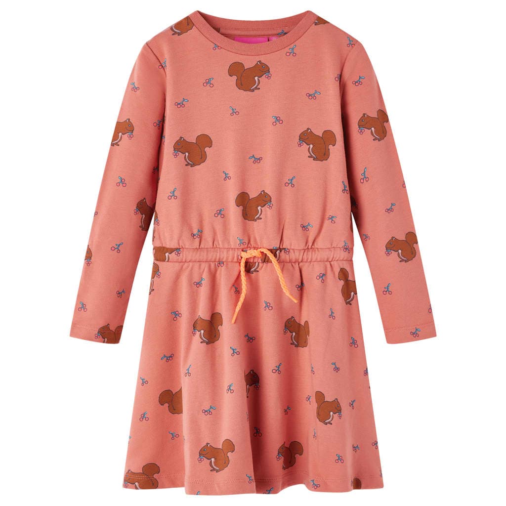 Vestido para criança rosa-velho 104