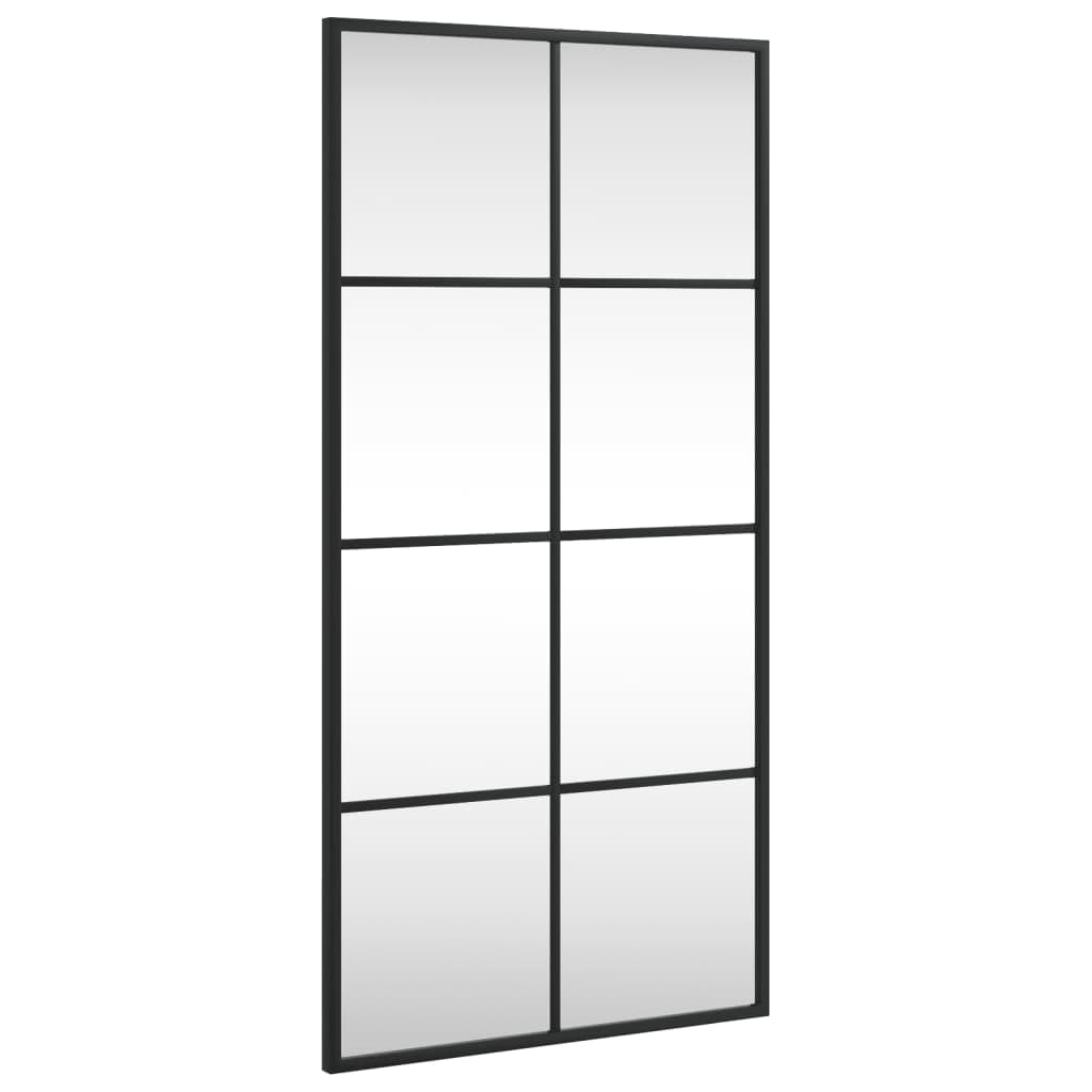 vidaXL Espelho de parede retangular 40x80 cm ferro preto