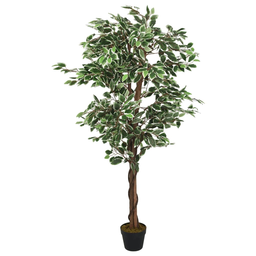 vidaXL Figueira artificial 756 folhas 150 cm verde