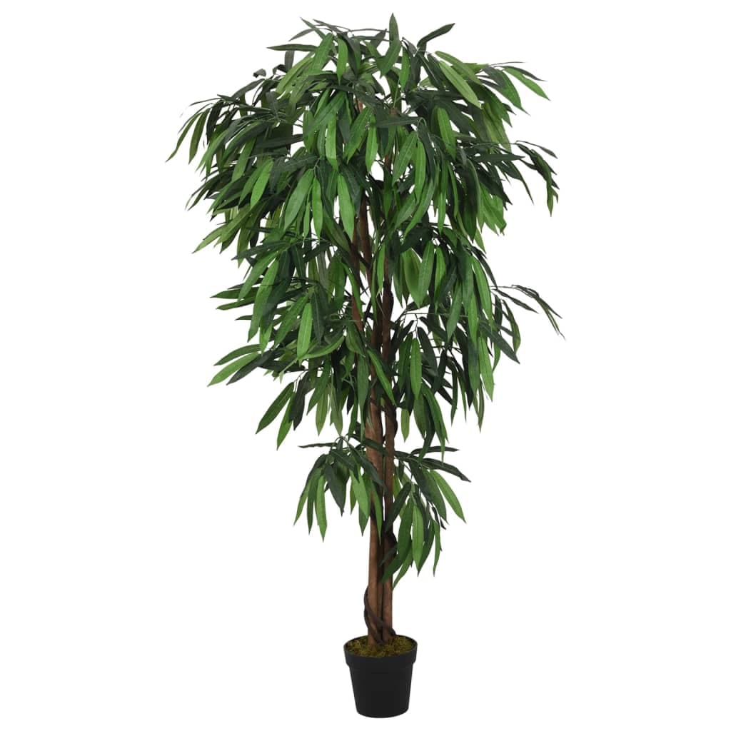 vidaXL Mangueira Artificial 600 Folhas 150 cm Verde - 2879662321