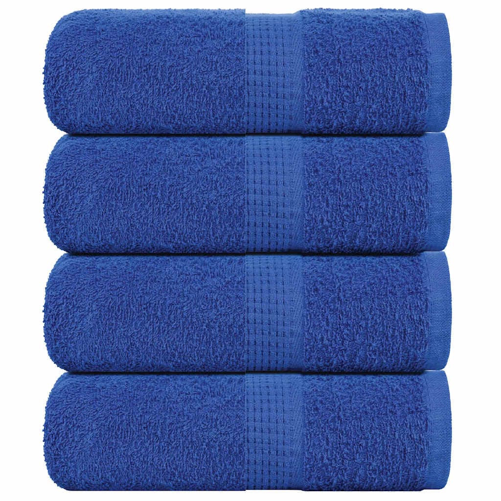 vidaXL Toalhas de rosto FROGN 4 peças Azul 30x30 cm 360 g/m²