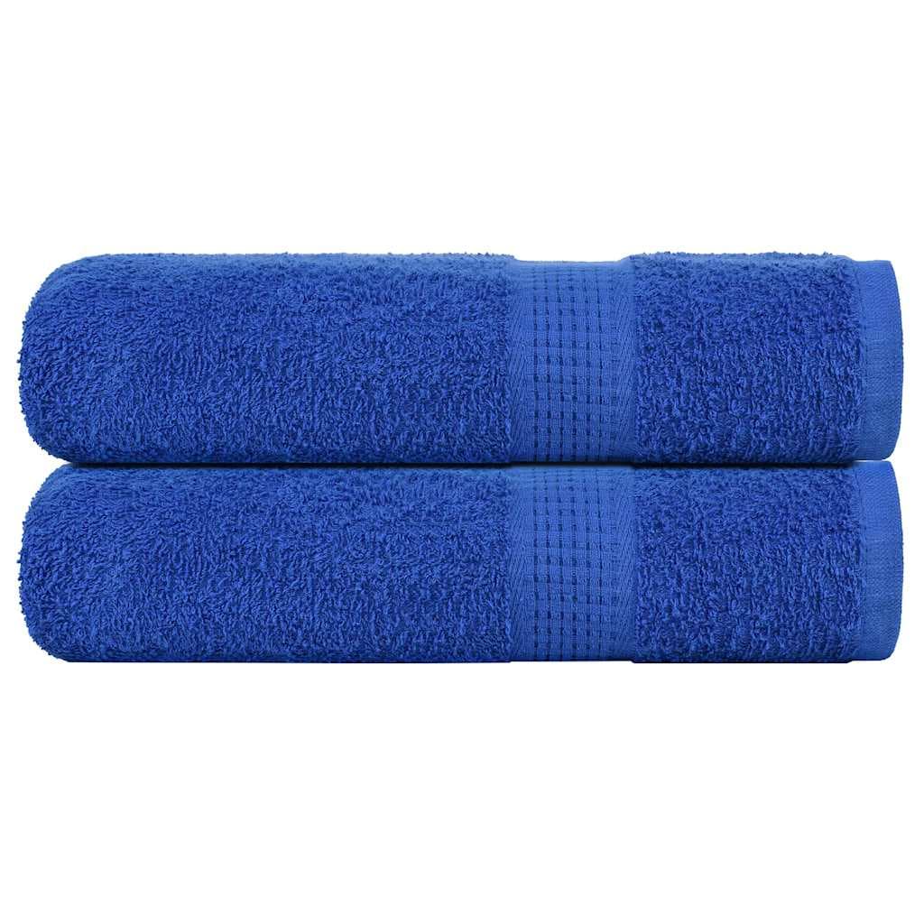 vidaXL Toalhas de Mãos 2 Peças 50x100 cm 360 Gsm 100% Algodão Azul - 3896015143