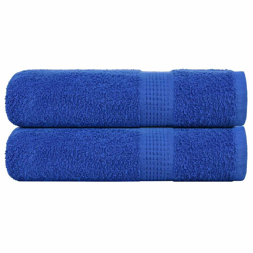 vidaXL Toalhas de banho FROGN 2pcs 70x140 cm 360 g/m² azul