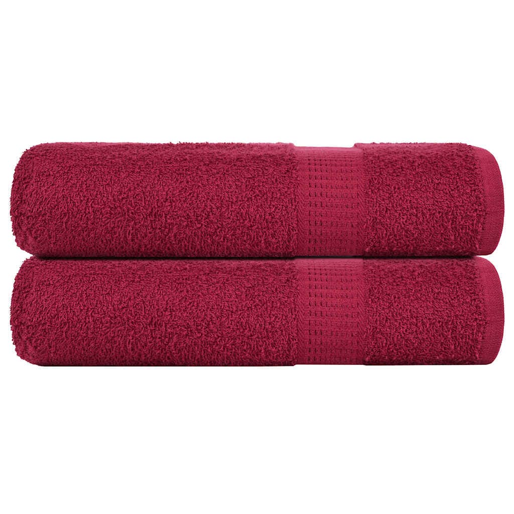 vidaXL Toalhas de Banho 2 Peças 70x140 cm 360 Gsm 100% Algodão - 1147833862