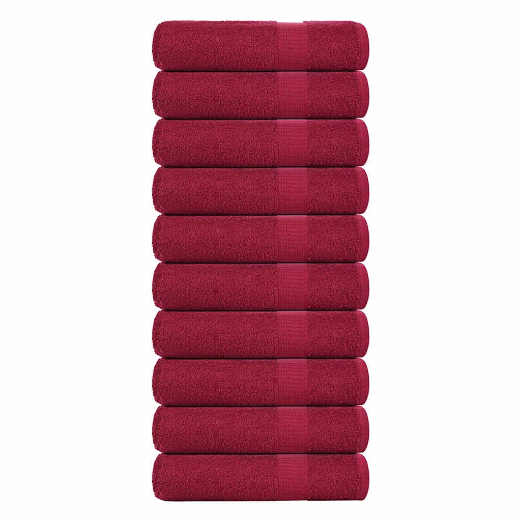 vidaXL Toalhas de Banho 10 Peças 70x140 cm 360 Gsm 100% Algodão - 2748490497