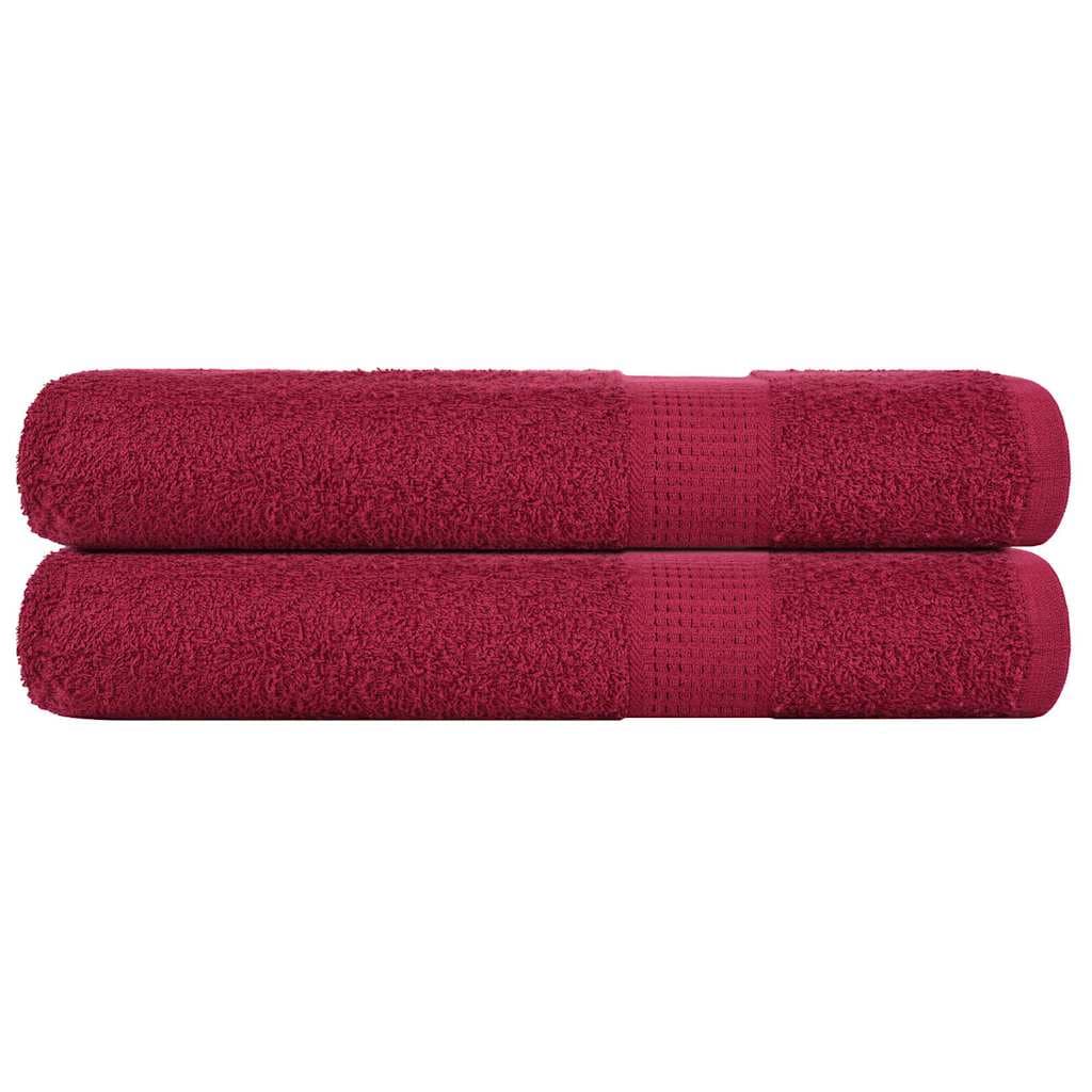 vidaXL Toalhas de sauna FROGN 2 pcs 80x200 cm 360 g/m² bordéus
