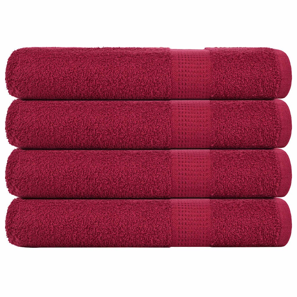 vidaXL Toalhas de Sauna 4 Peças 80x200 cm 360 Gsm 100% Algodão - 2451720571