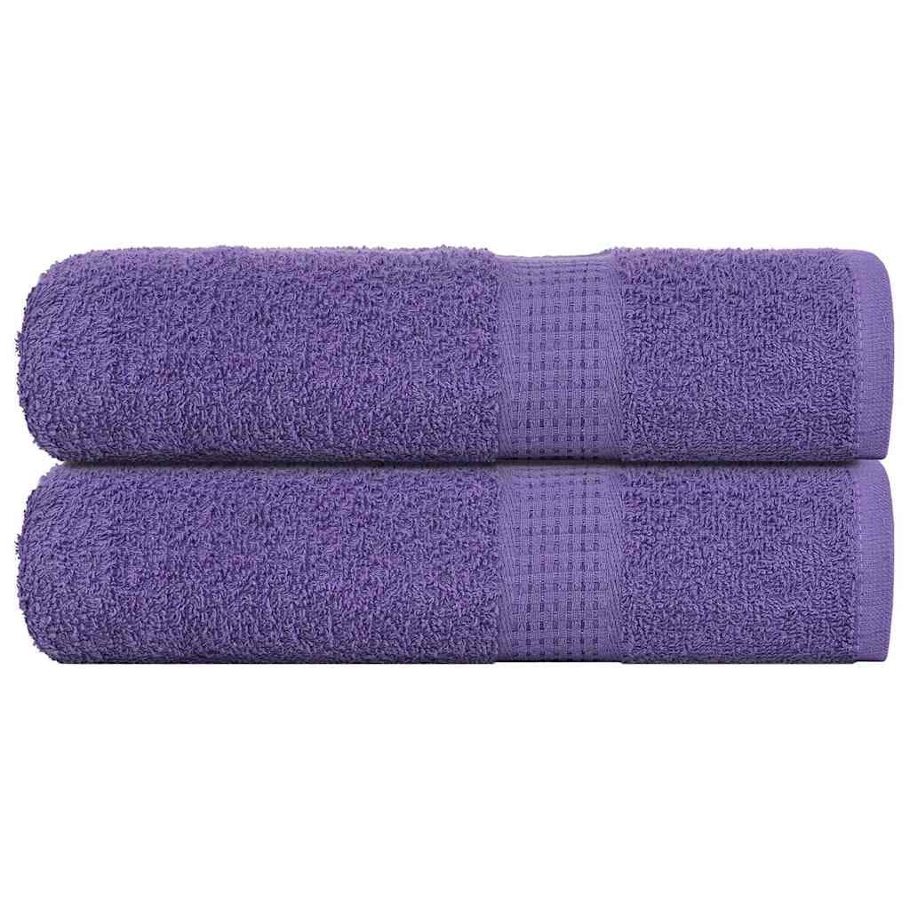 vidaXL Toalhas de mãos FROGN 2 pcs 50x100 cm 360 g/m² roxo