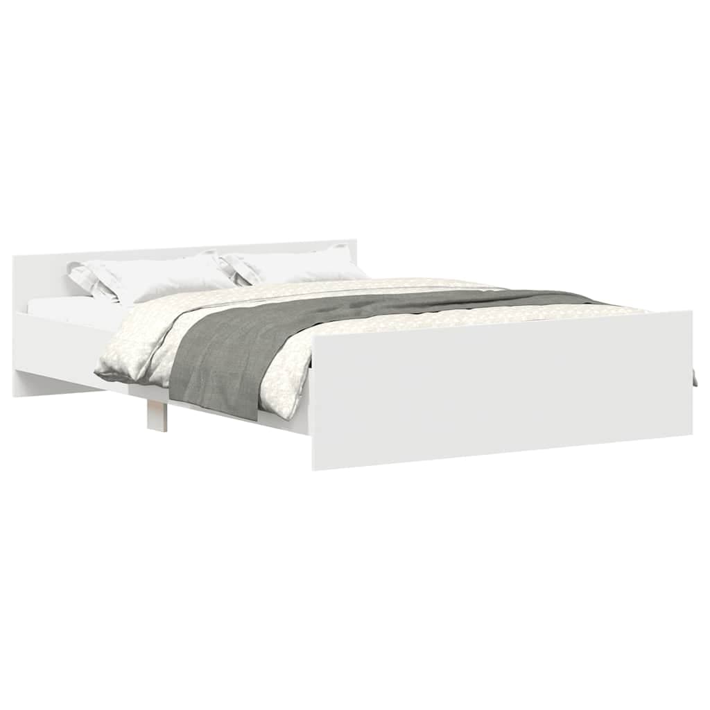 vidaXL Estrutura cama c/ painéis de cabeceira e pés 120x200 cm branco