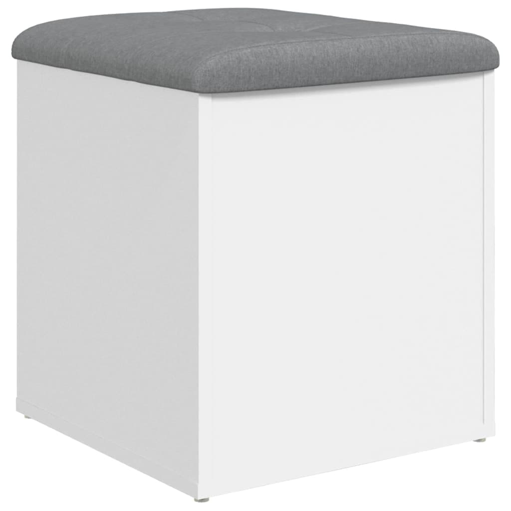 vidaXL Banco de arrumação branco 42x42x45 cm madeira projetada