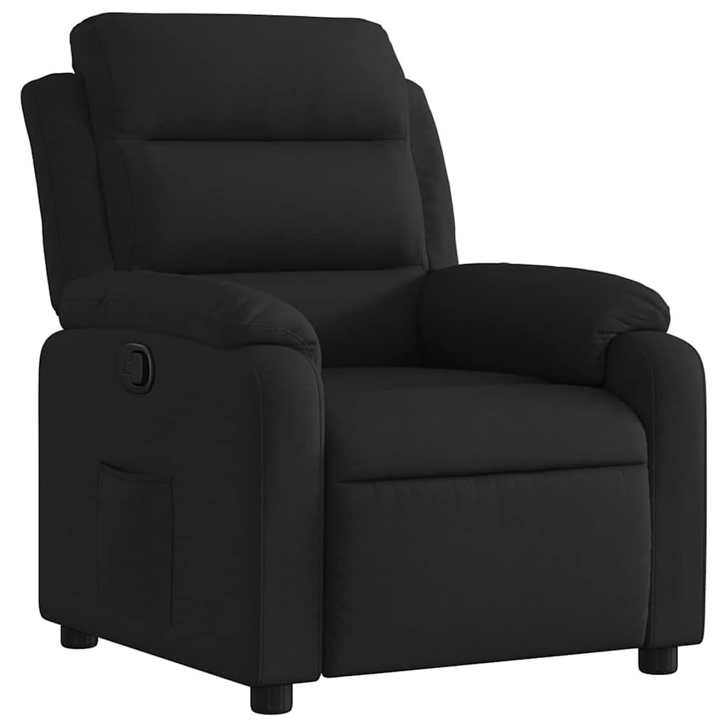 Poltrona Reclinável Tecido Preto - 767844953