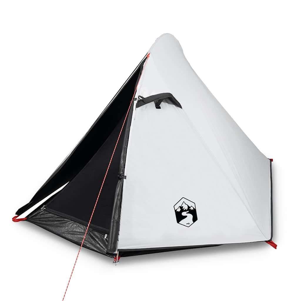 vidaXL Tenda de campismo cúpula p/ 2 pessoas opaca impermeável branco